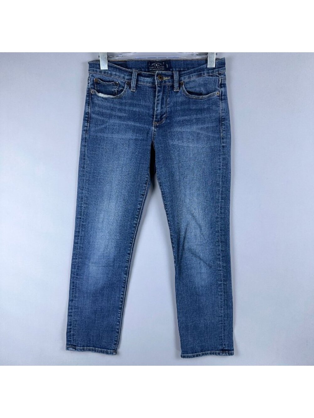 Lucky Brand Sweet Cropped Jeans Ankle Womens Size 6/28 Blue Medium Wash